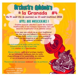 La Granada #4: ouverture des inscriptions pour les musicien.e.s