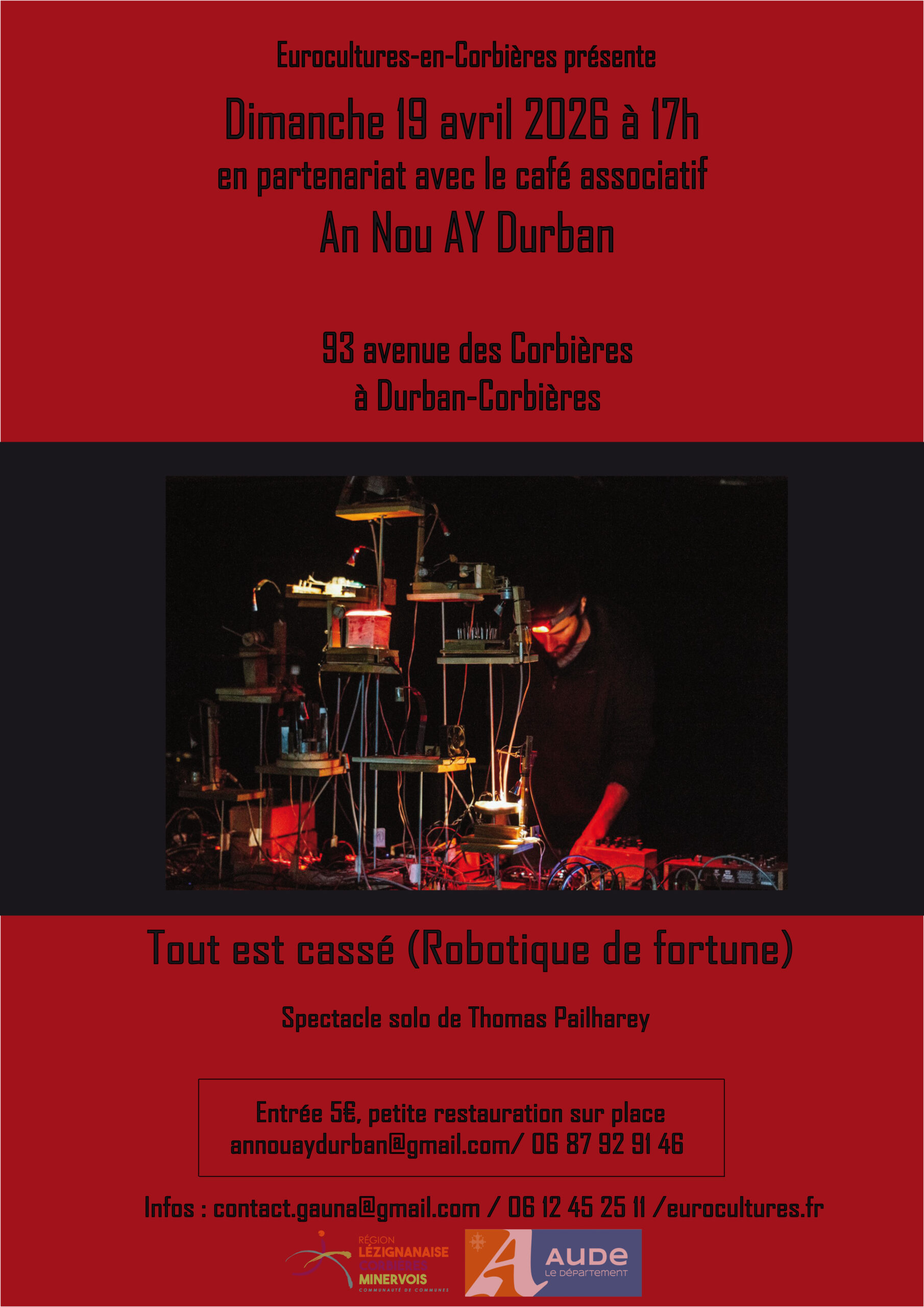 "Tout est cassé" spectacle de Thomas Pailharey