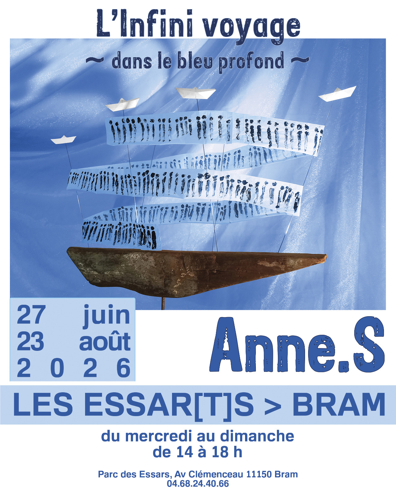 "L'Infini voyage ~ dans le bleu du fond ~ " une exposition de Anne.S