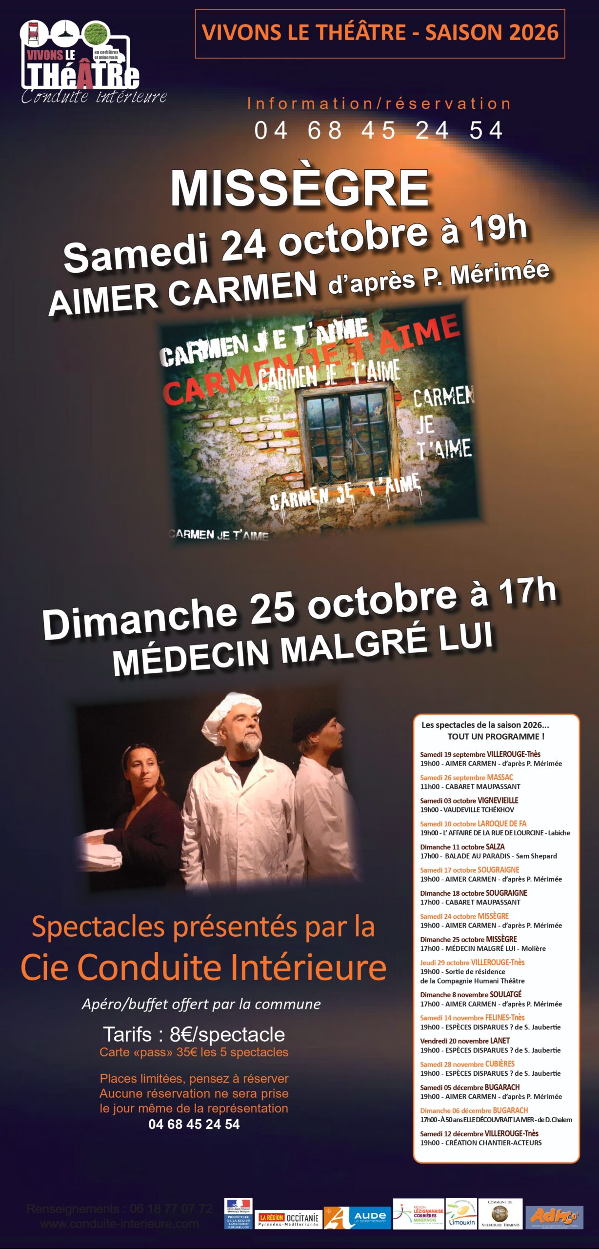Vivons le théâtre: "Aimer Carmen" par Cie Conduite Intérieure